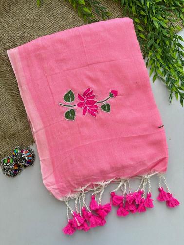 Blousewala khadi cotton saree collection surat